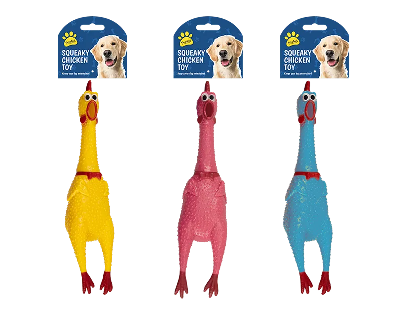 Squeaky Chicken Dog Toy – Sprinkle of Magic