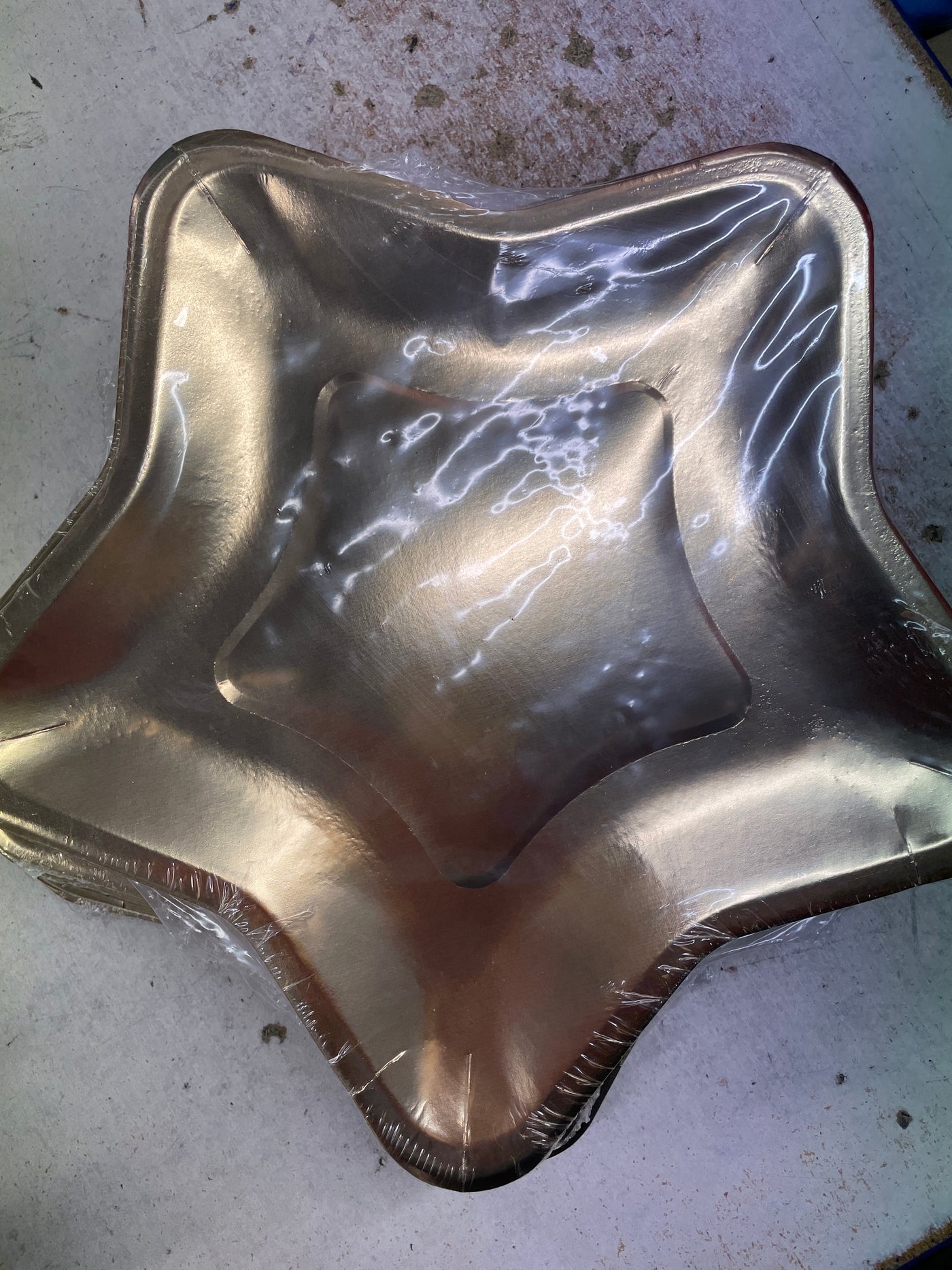 Gold Silver Paper Plates