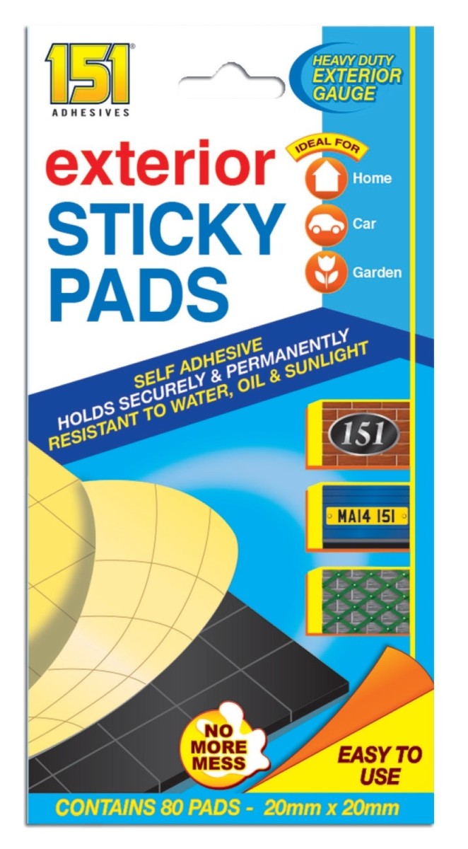 151 Adhesives Exterior Sticky Pads 80Pk – Sprinkle of Magic