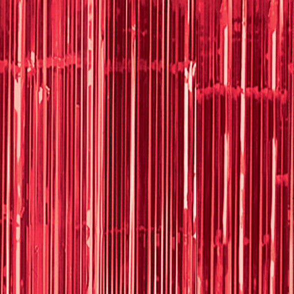 Red Metallic Door Curtain