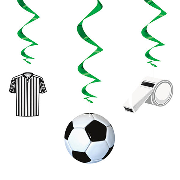 Football Hanging Swirl Decorations