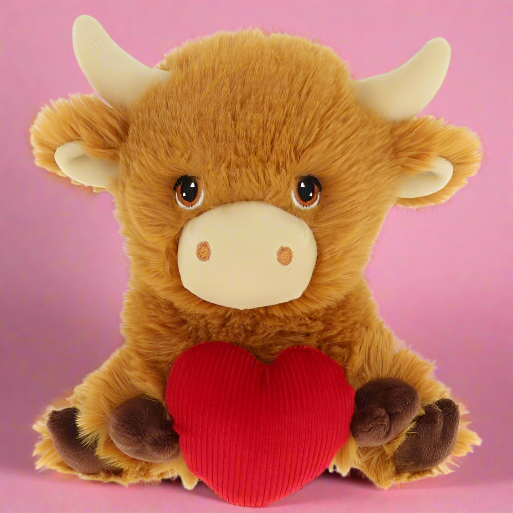 Highland Cow with Heart