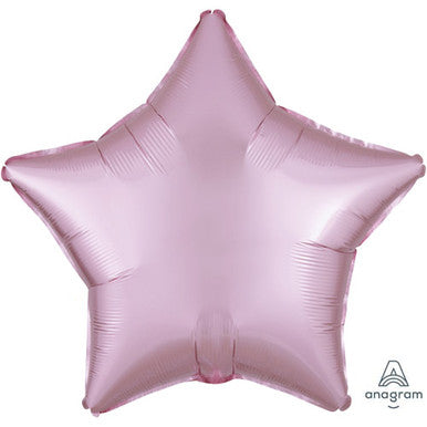 Pastel Pink Satin Star Balloon