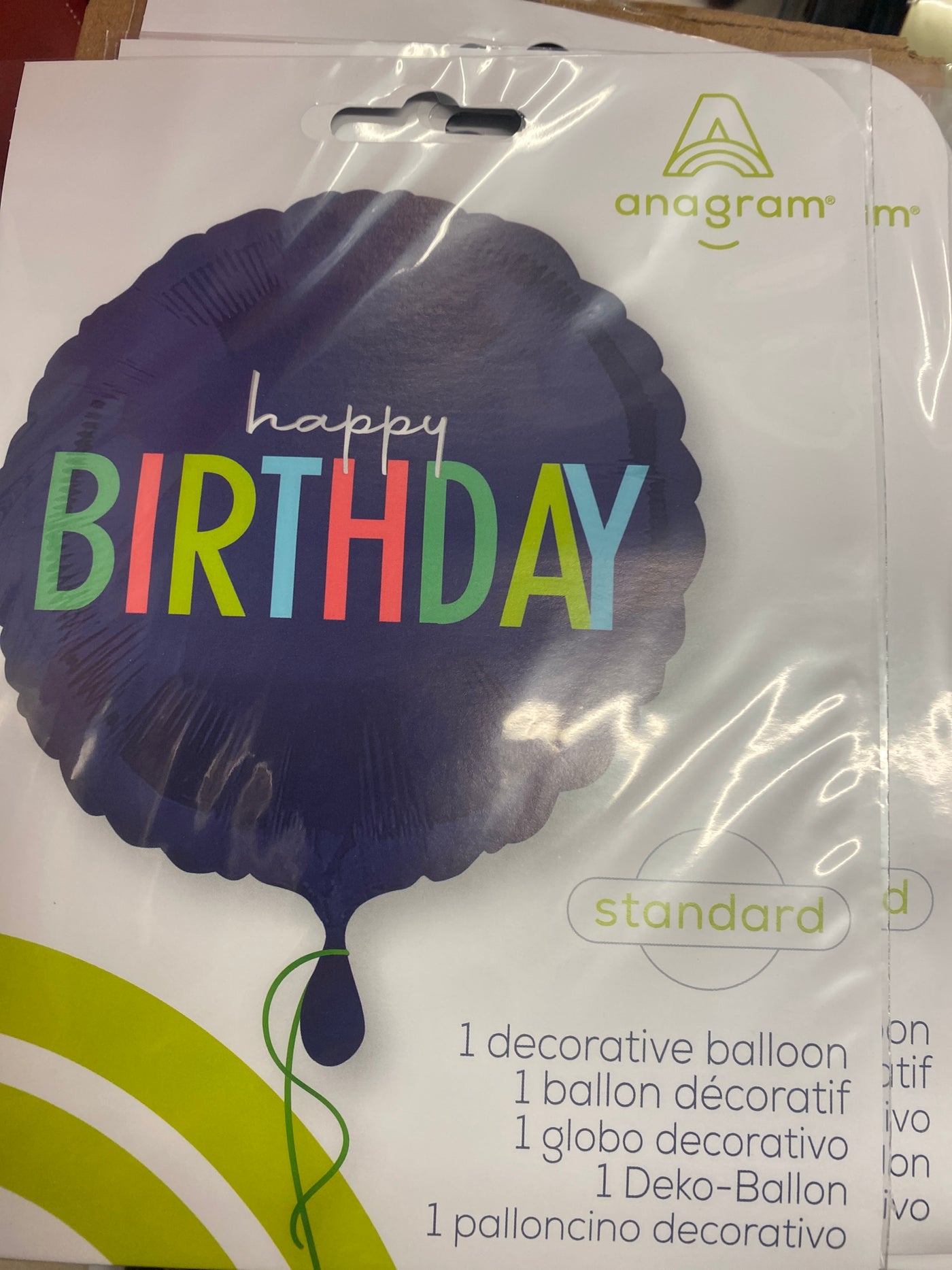 Happy Birthday Navy Balloon
