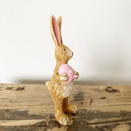 Jasper Rabbit with Pink Dotty Egg