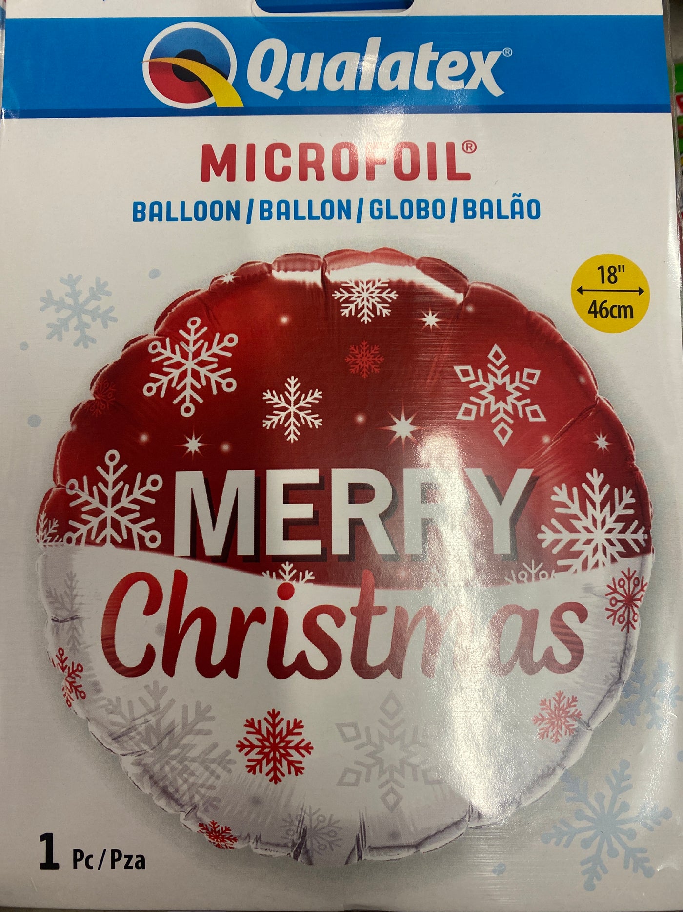 Red Christmas Snowflakes Balloon