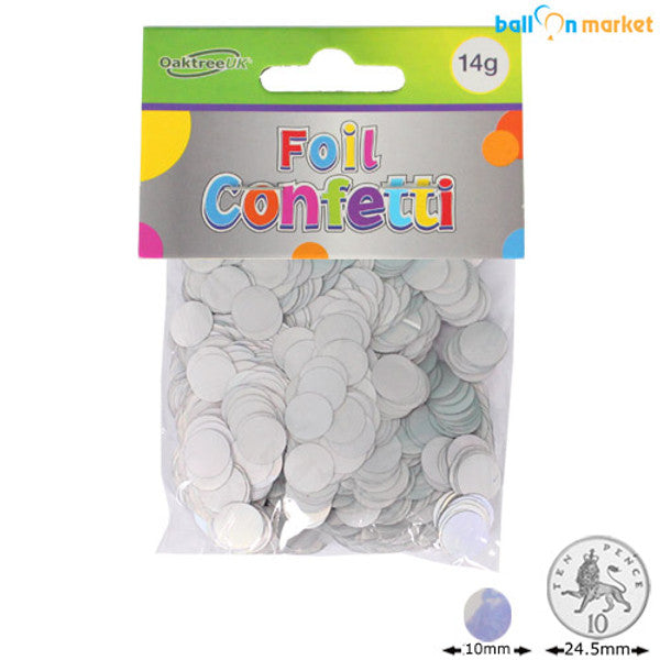 10mm Metallic Iridescent Foil Confetti (14g)