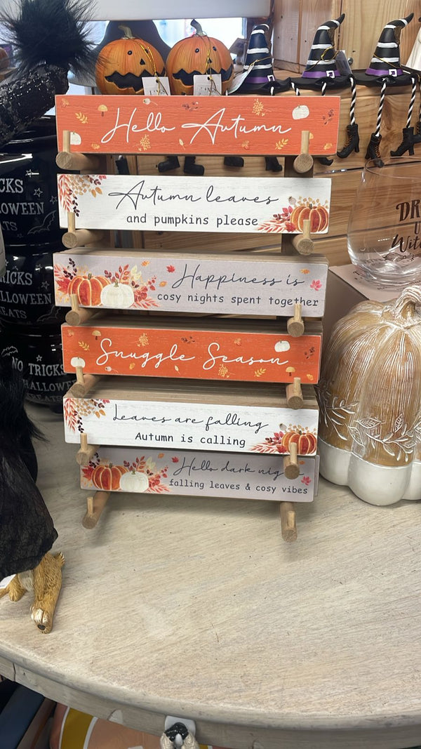 Variety of Autumn Signs