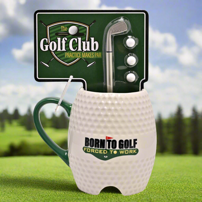 Born to Golf Mug With Putter Set