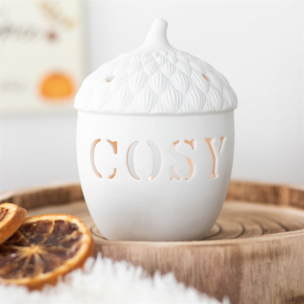Cosy Acorn Ceramic Tealight Holder
