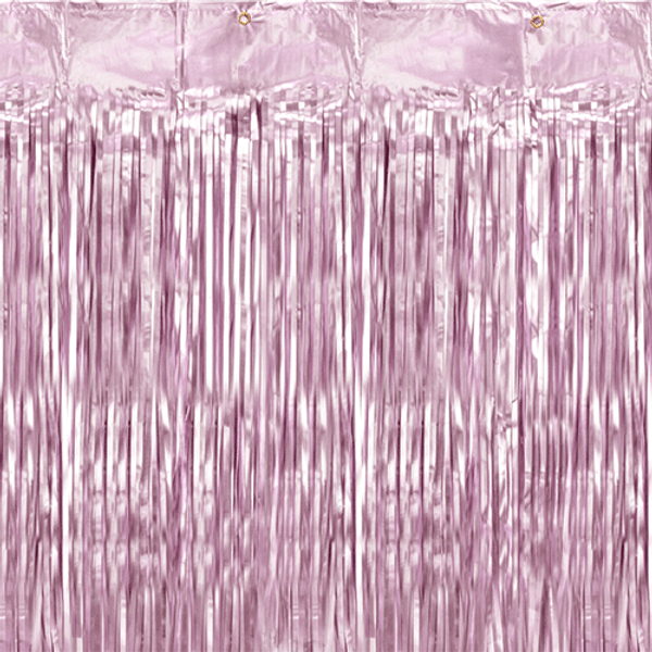 Metallic Pink Door Curtain