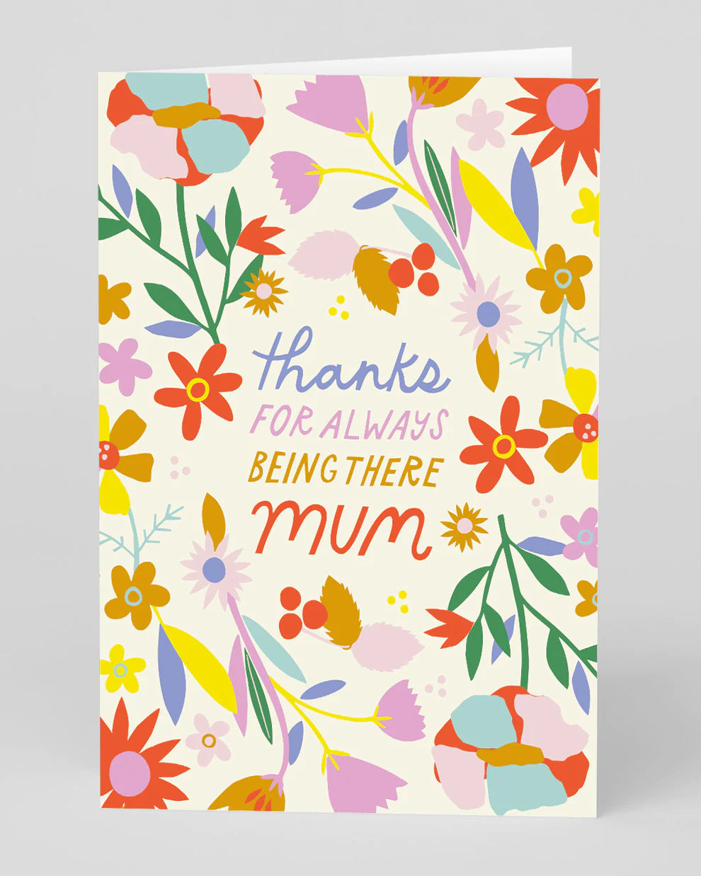 Thanks For Always Being There Mum Card