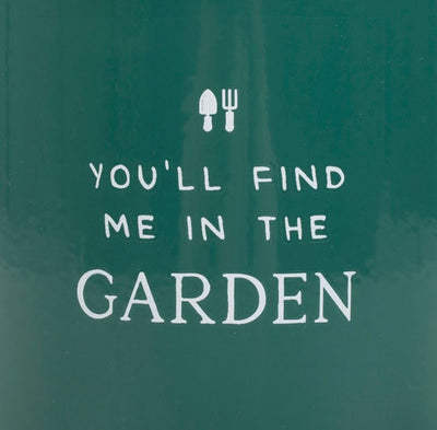 Find Me In The Garden Enamel Mug