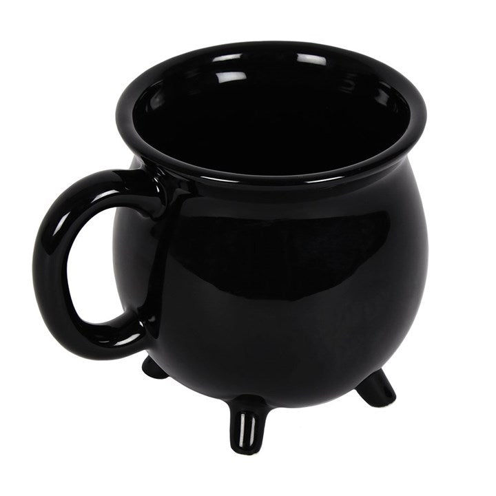 Black Ceramic Cauldron Mug