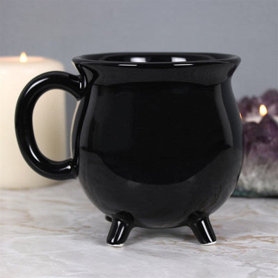 Black Ceramic Cauldron Mug