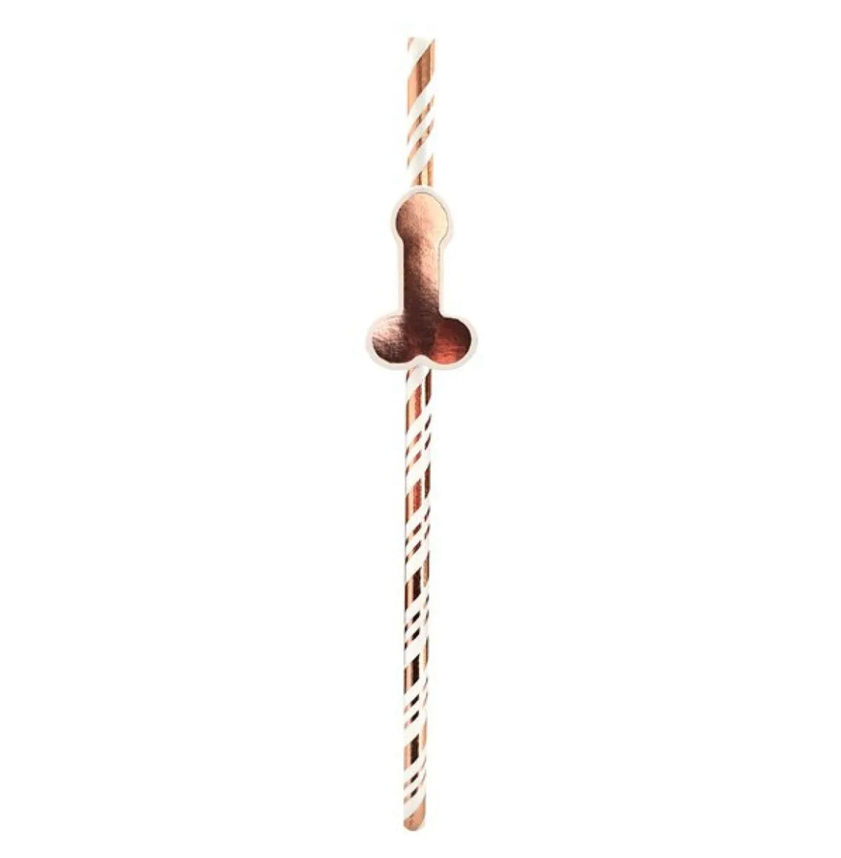 Rose Gold Willy Paper Straws (6pk)