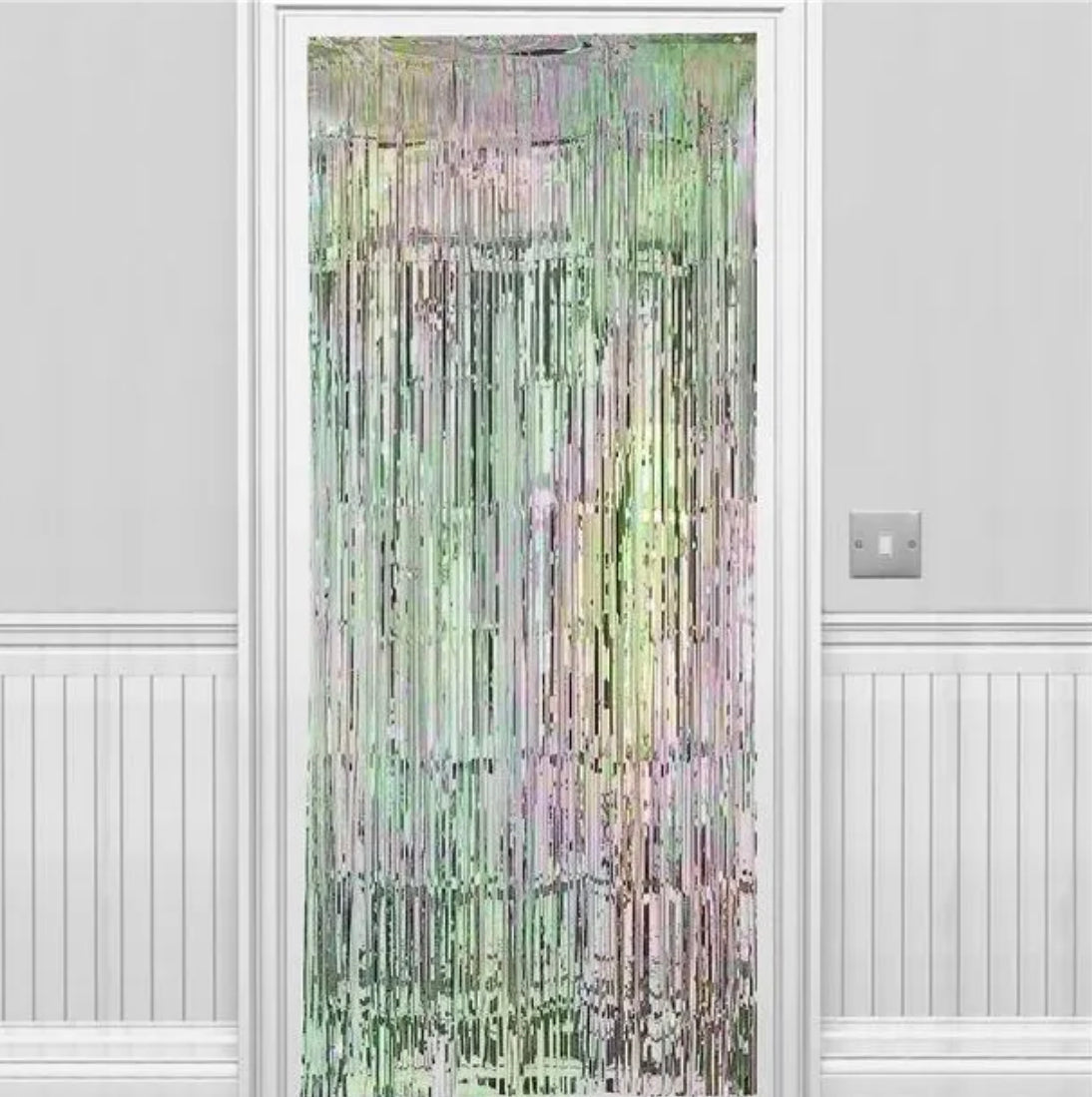 Iridescent Foil Door Curtain