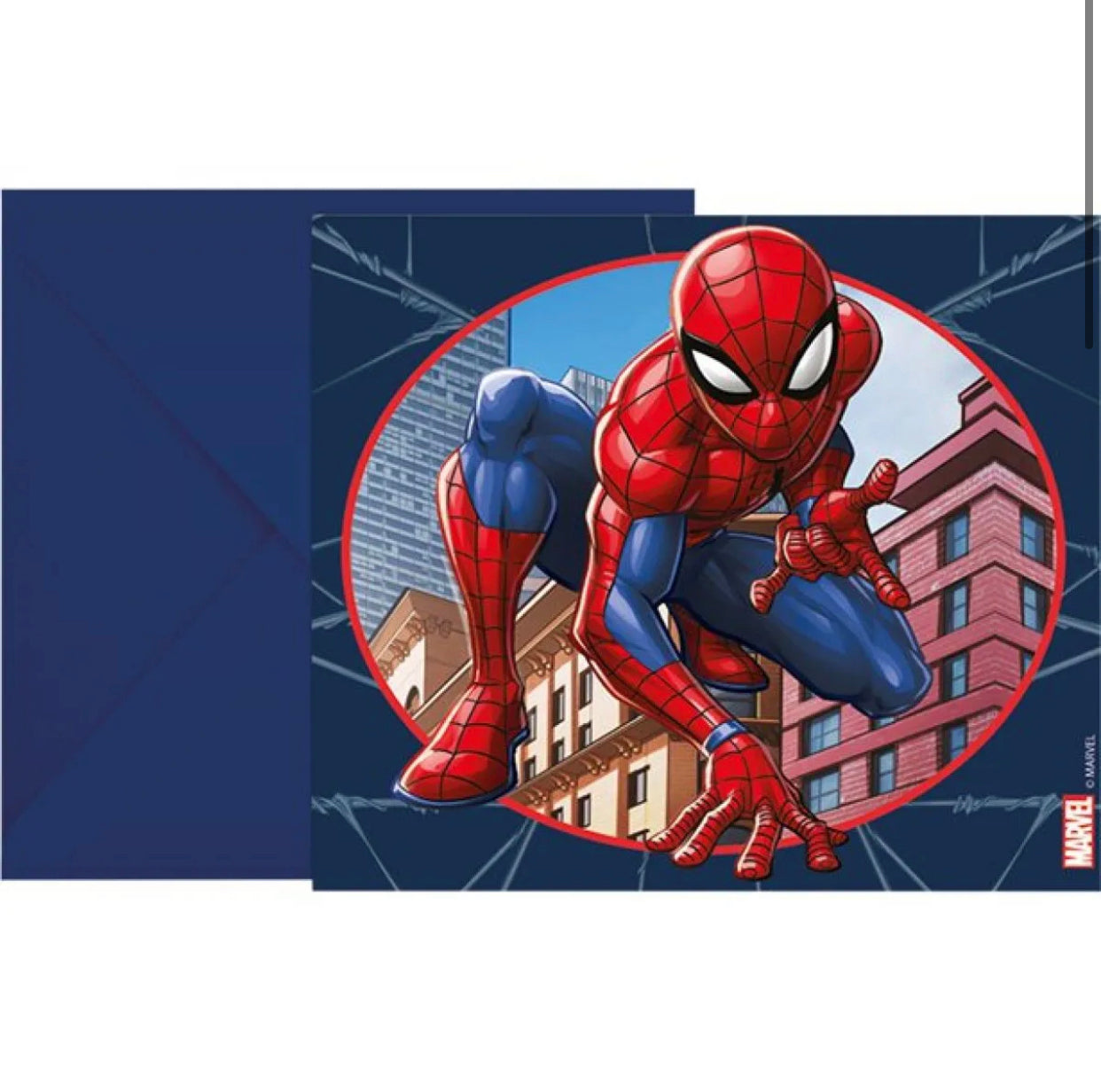 Spiderman Crime Fighter Invitations (6pk)