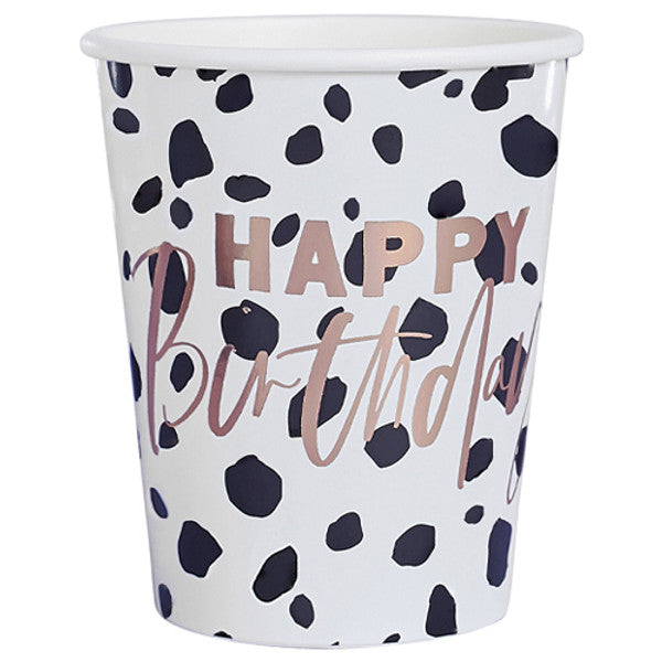 Happy Birthday Dalmatian Paper Cups (10)