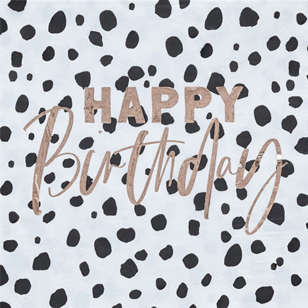 Happy Birthday Dalmatian Paper Napkins (20)