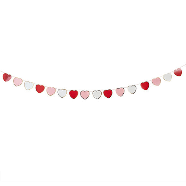 Love Heart Paper Garland - 2.5m