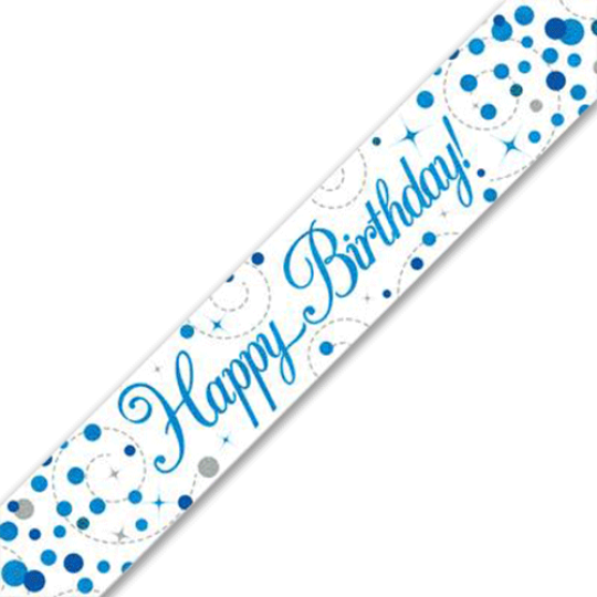 Blue Birthday Fizz Banner