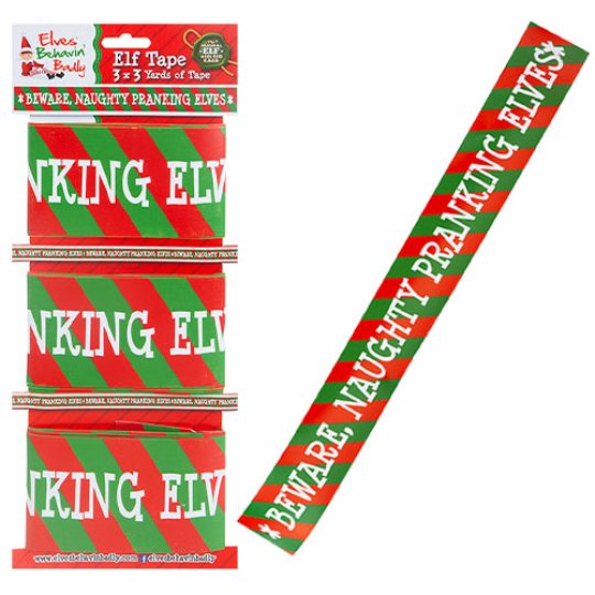 Elf Christmas Warning Tape