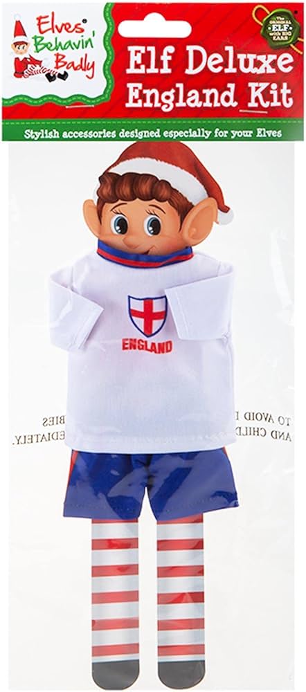 Naughty Elf England Outfit