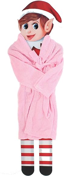 Naughty Elf Pink Dressing Gown