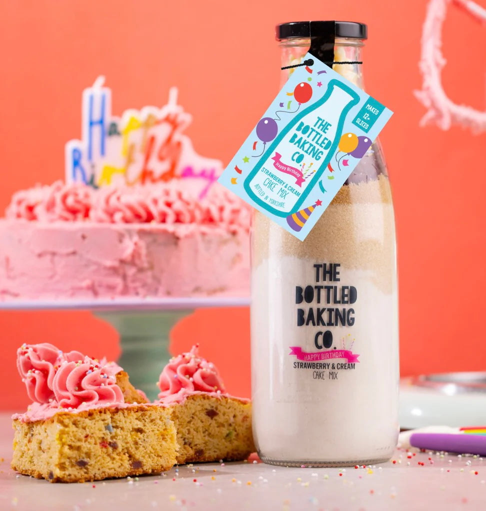 Happy Birthday Cake Bottled Baking Mix