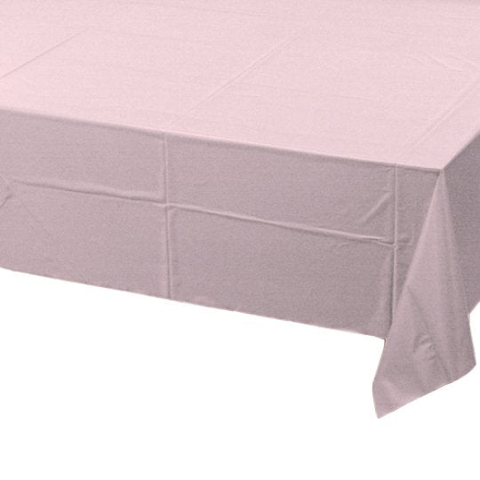 Pale Pink Plastic Tablecover