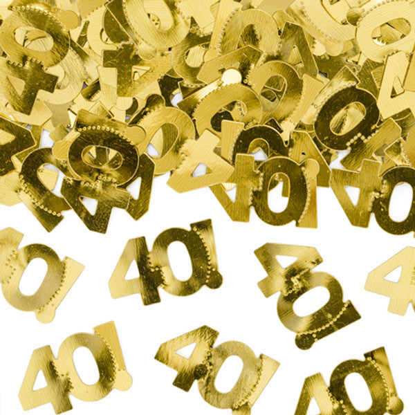 Gold 40 Metallic Confetti (15g)