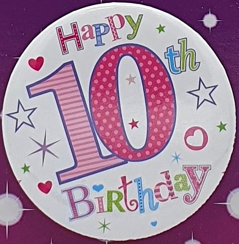 Happy 10th Birthday Badge