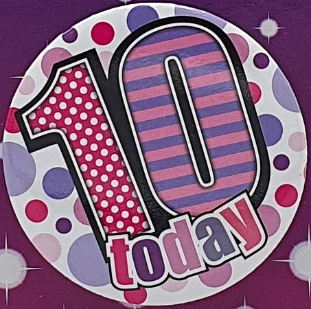 10 Today Birthday Badge