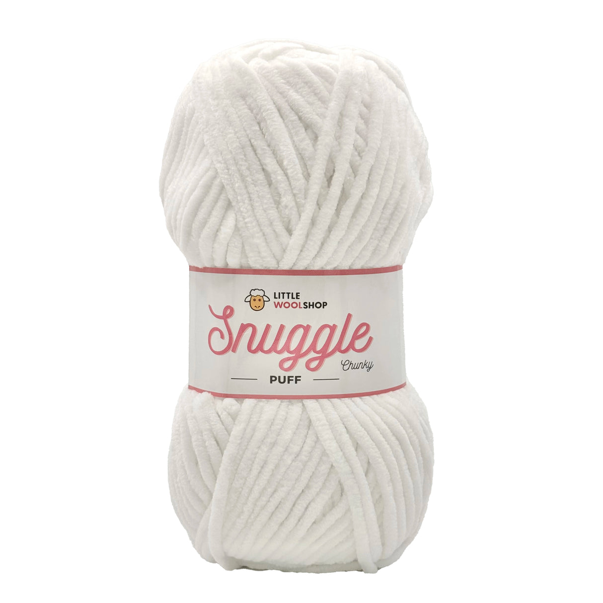 LittleWoolShop Snuggle Puff Chenille Chunky 100g - Marshmallow ...