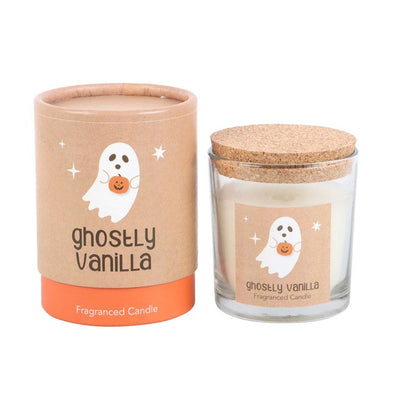 Peekaboo Ghostly Vanilla Fragranced Glass Candle