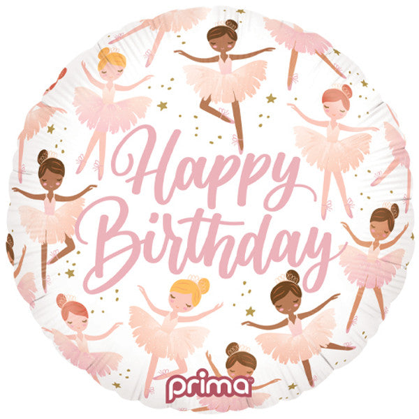 Happy Birthday Ballerinas Balloon