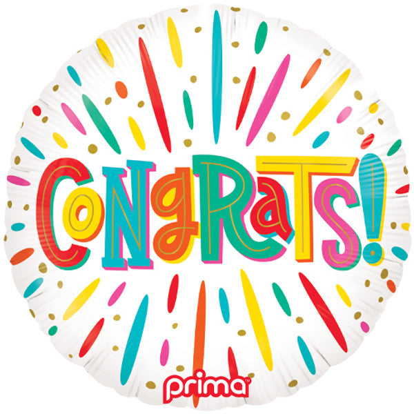 Bright & Colourful Congrats Balloon