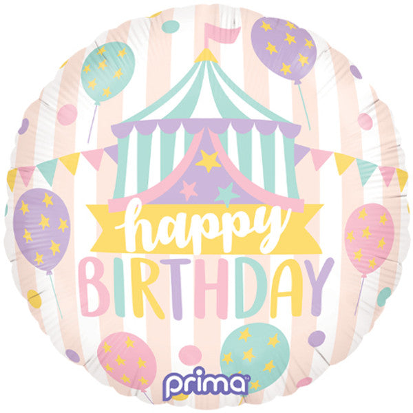 Birthday Pastel Circus Balloon