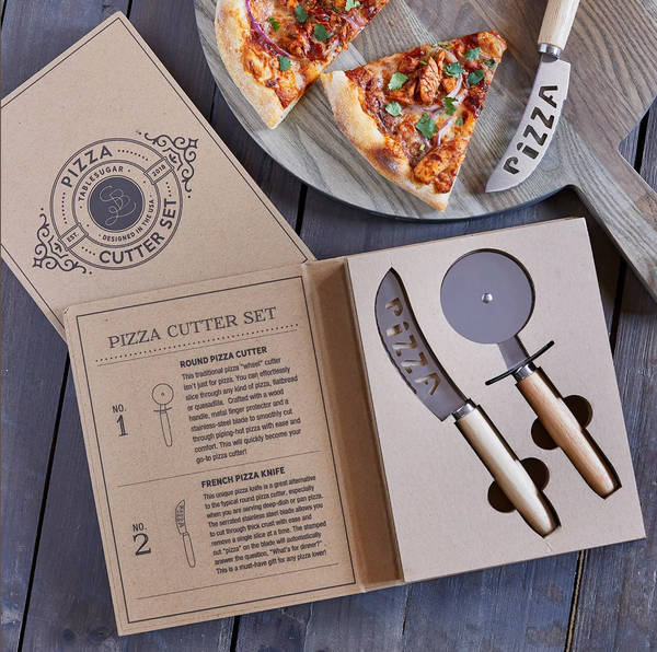 Santa Barbara Pizza Cutter Gift Set