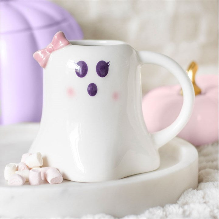 Mrs Boo Ceramic Mug with Bow