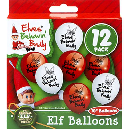 Elves Behavin Badly Balloons (x12)