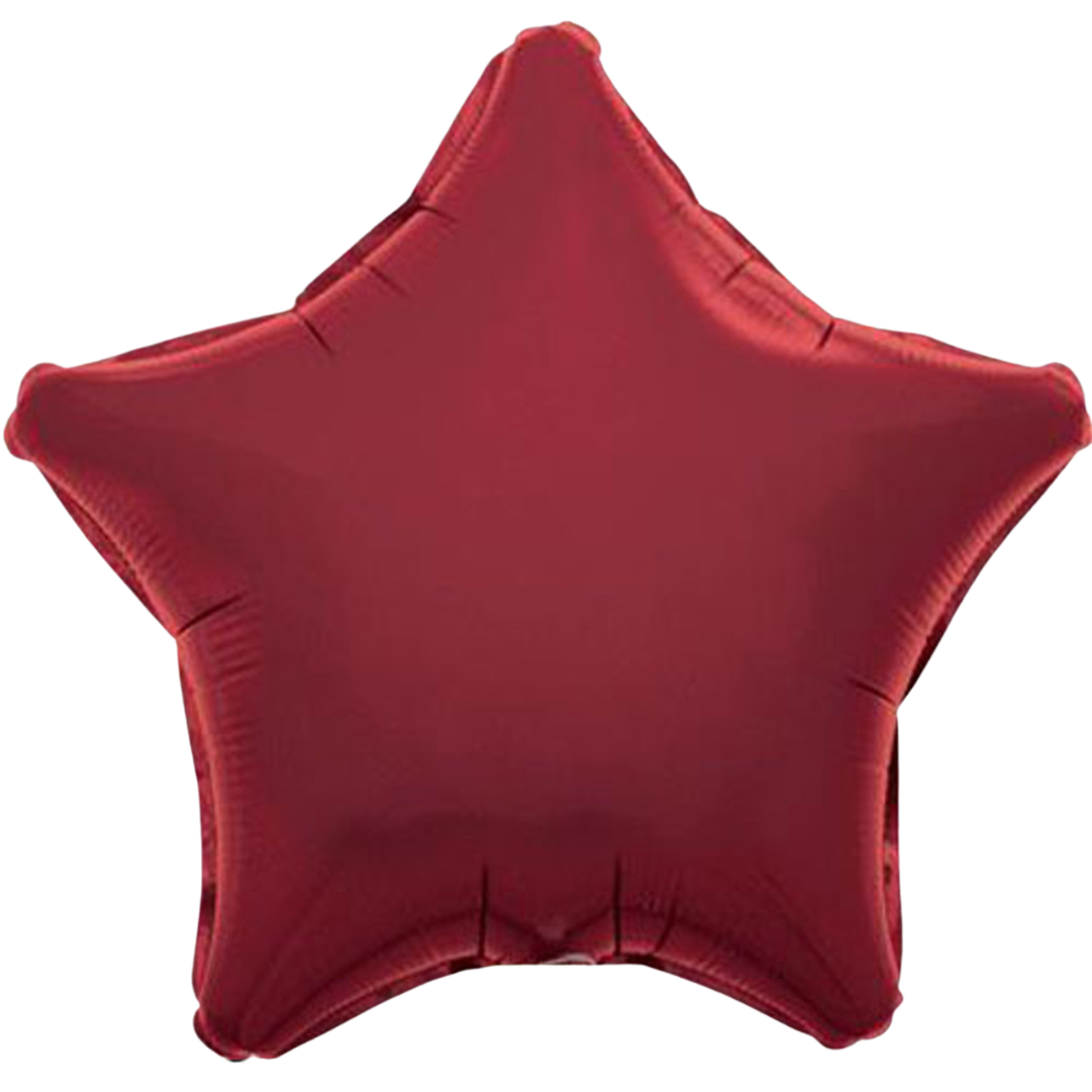 Burgundy Star Balloon