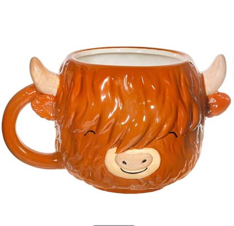 Highland Cow Shaped Mug