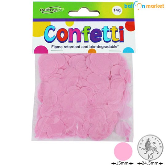 Light Pink Circle Tissue Paper Confetti