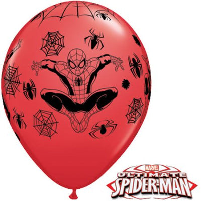 Spider-Man Red Latex Balloons