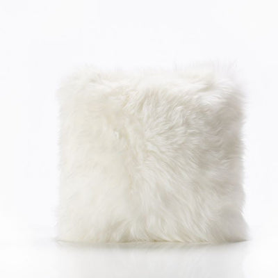 Ivory Sheepskin Cushion