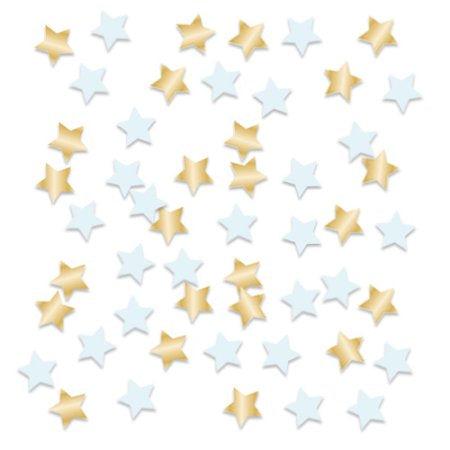 Blue & Gold Stars Confetti