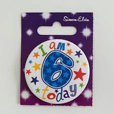 Age 6 Stars Birthday Badge