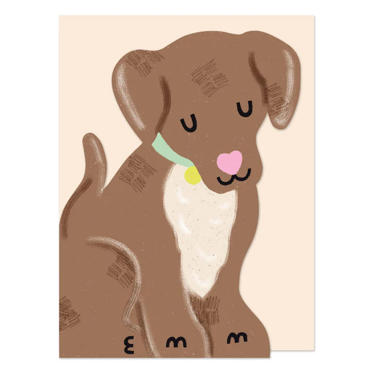 Chocolate Brown Puppy Greeting Card
